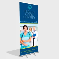 standard retractable banner printing free shipping